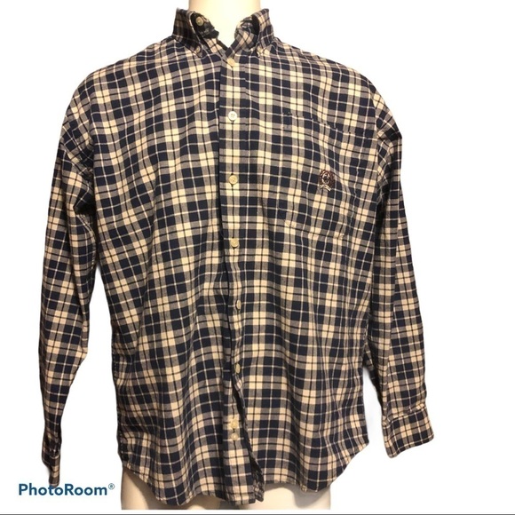 CINCH Blue And White Plaid Button Down Shirt - Picture 1 of 7